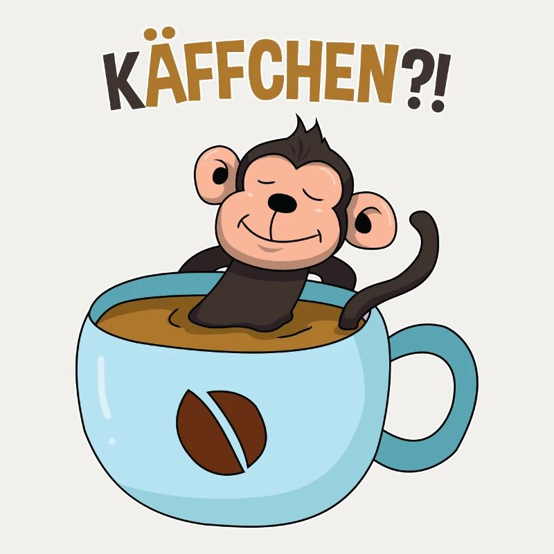 Pause-café avec le singe
