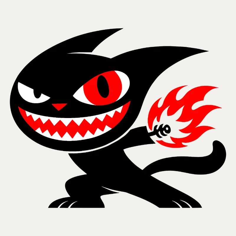 Creature on fire