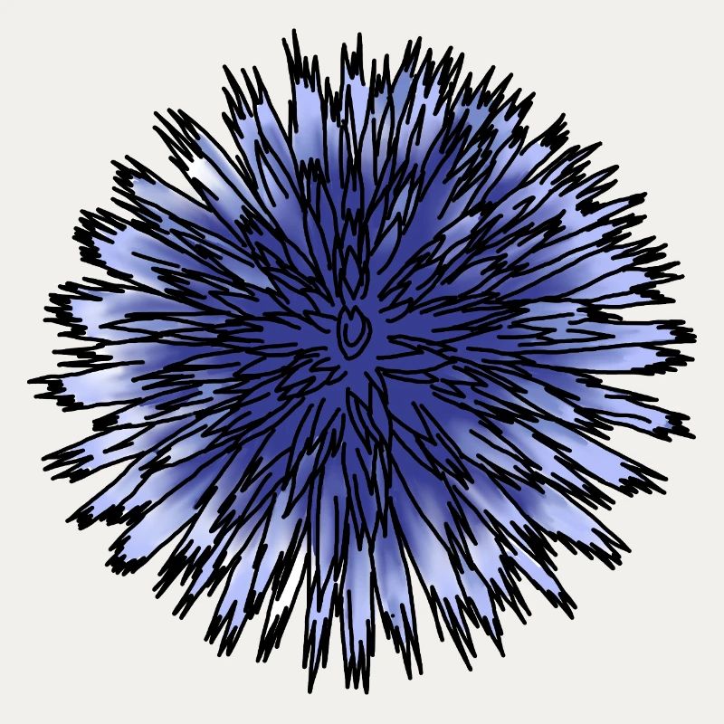 Blaue Distelblume