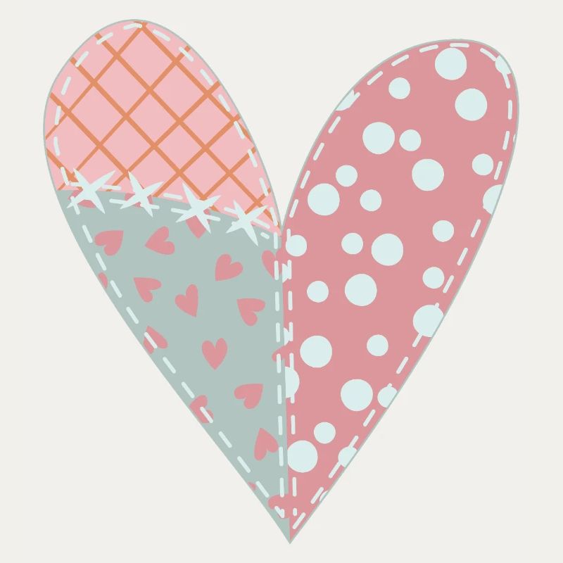 Coeur Patchwork No6