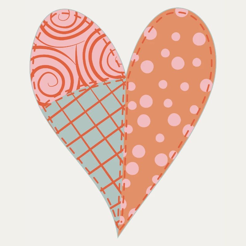 Patchwork Herz Nr. 4