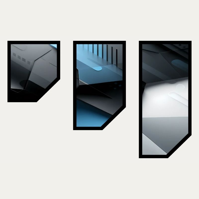 Futuristic Techno Abstract Pattern