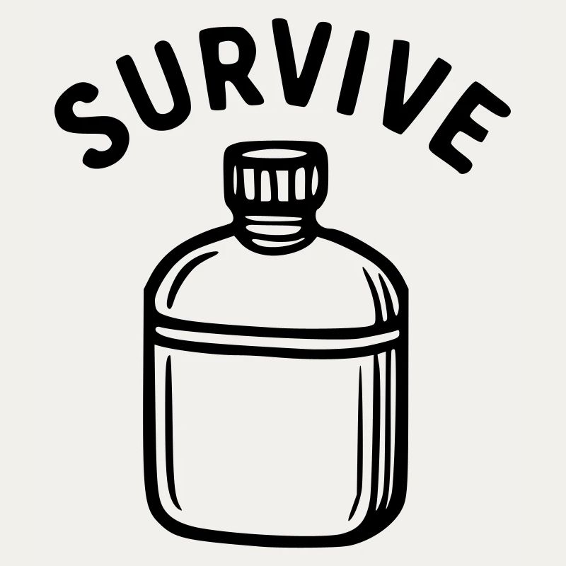 Survive - water bottle