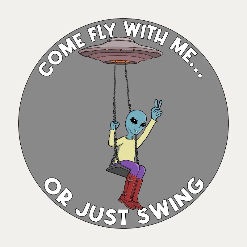 Komm, flieg mit mir oder schwing einfach Alien UFO