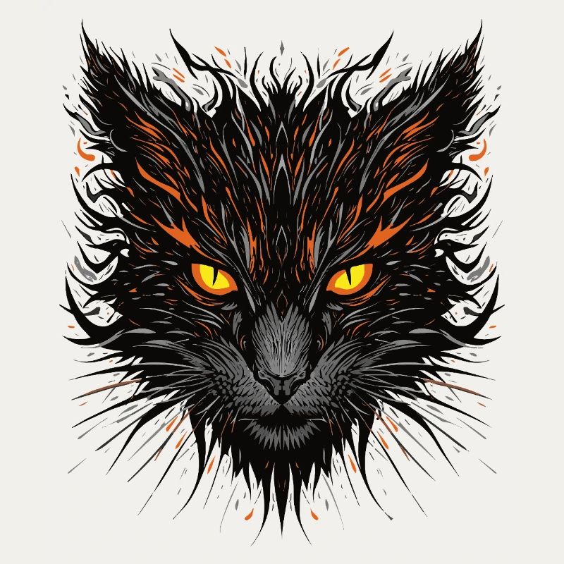 Mutige Katze