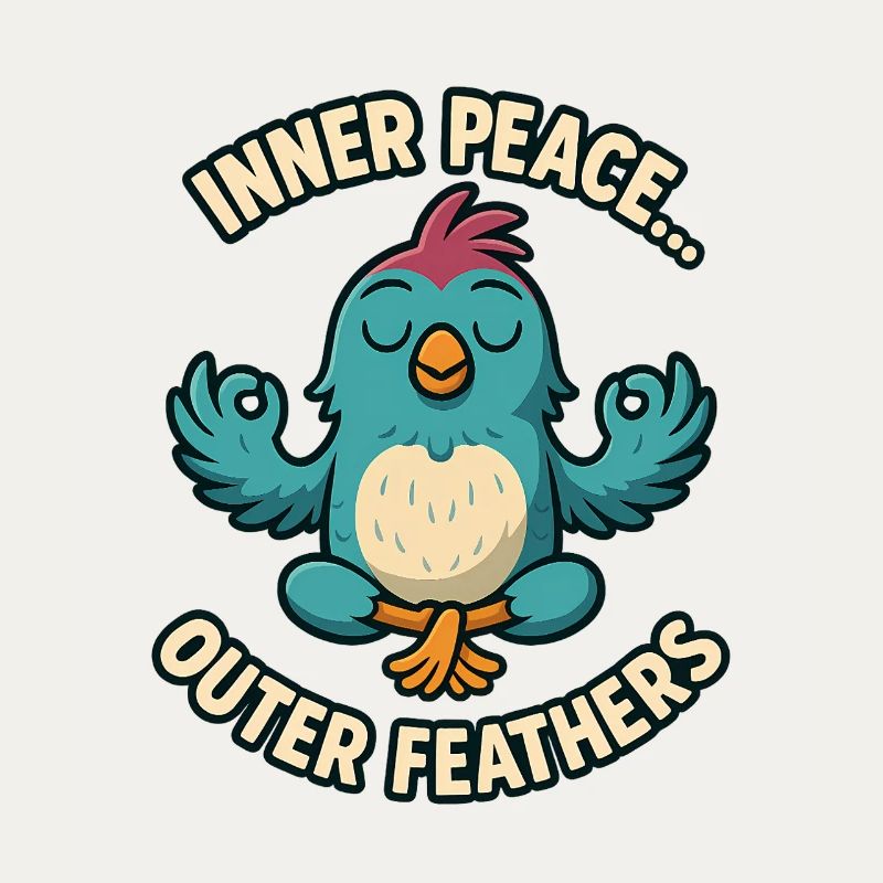 Inner Peace Outer Feather Design