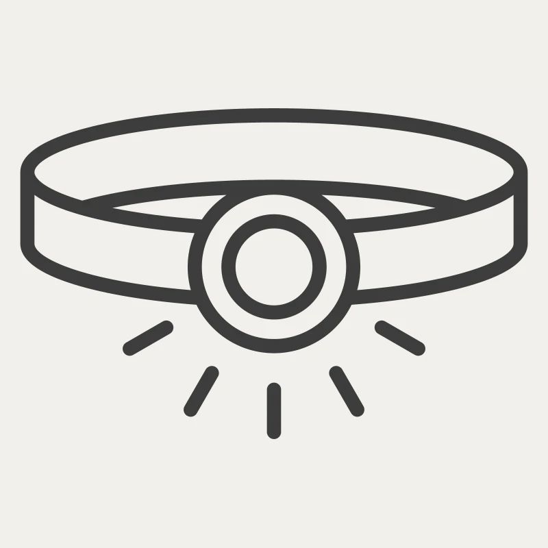 Headlamp Line Icon