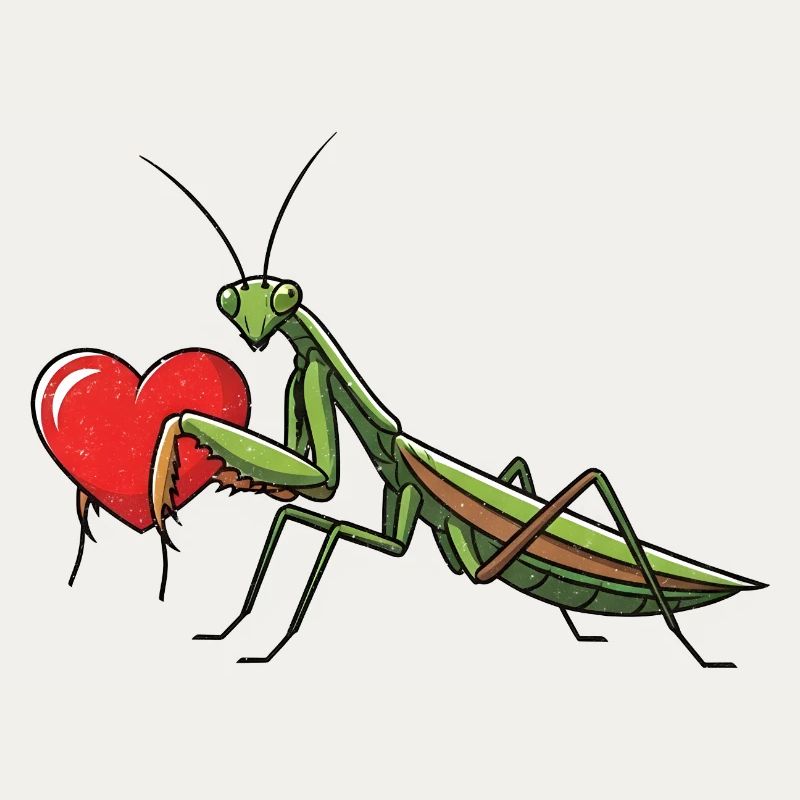 Praying Mantis Praying Mantis Heart