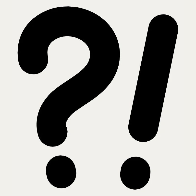 Question marks and exclamation marks