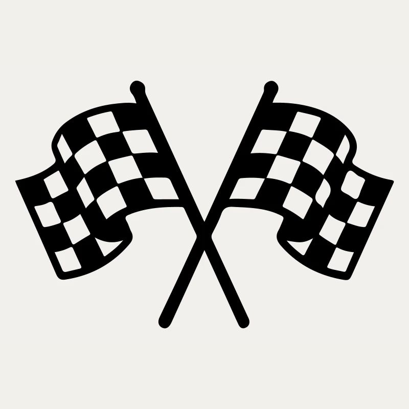 Icône du drapeau de course