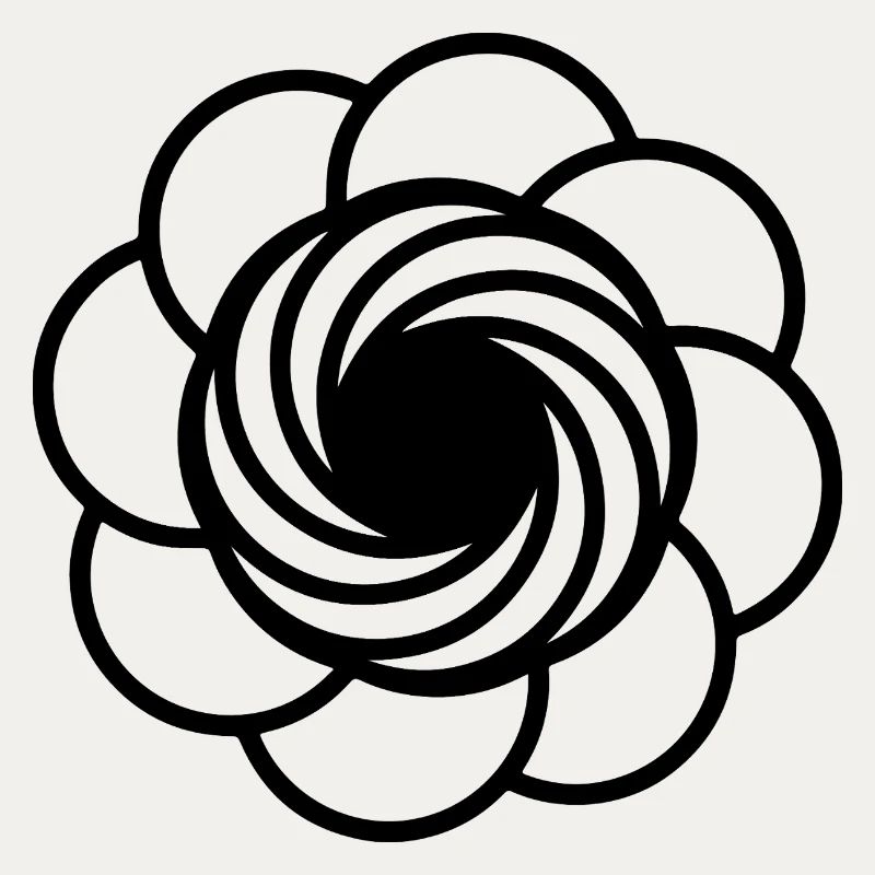 Kosmische Vortex-Blume