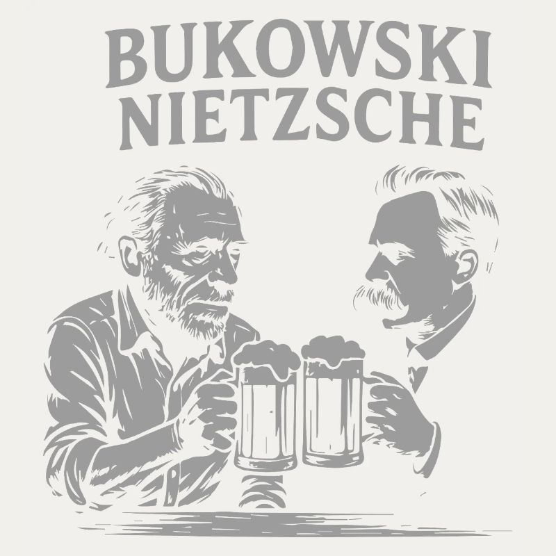 Conception de toasts à la bière de Bukowski et Nietzsche