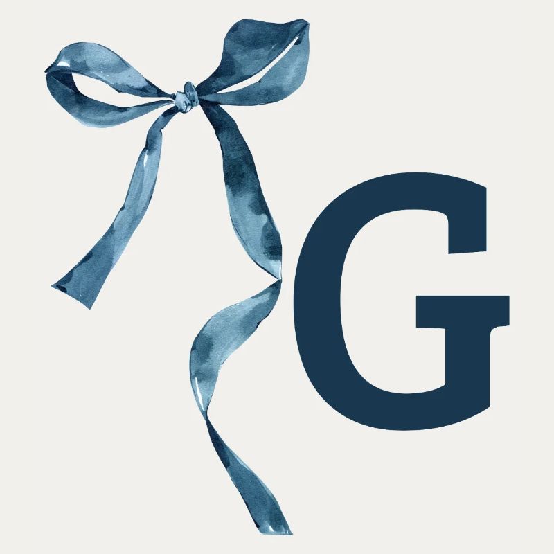 Monogramm g Geschenkidee