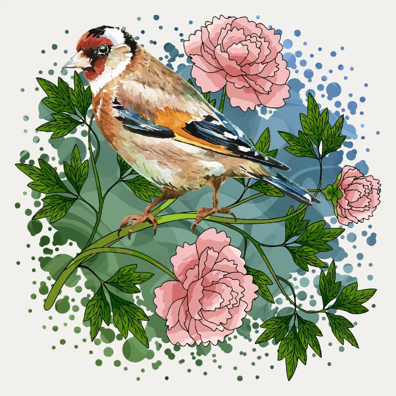 Bunter Vogel