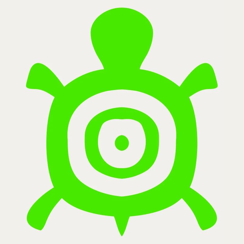 Turtle Turtle Shell Circles Tank Logo