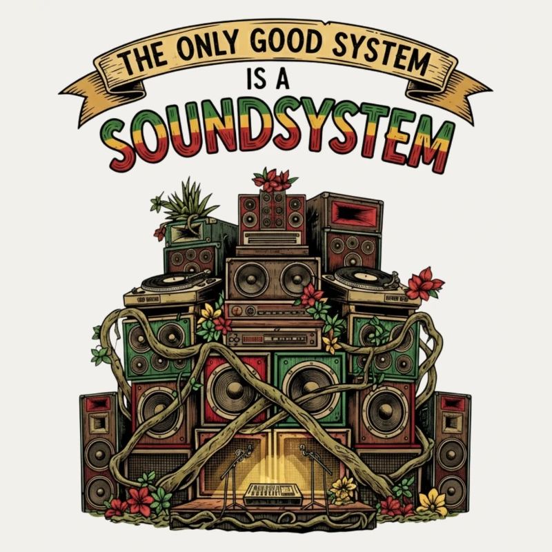 Système de sonorisation Collage Dub Reggae