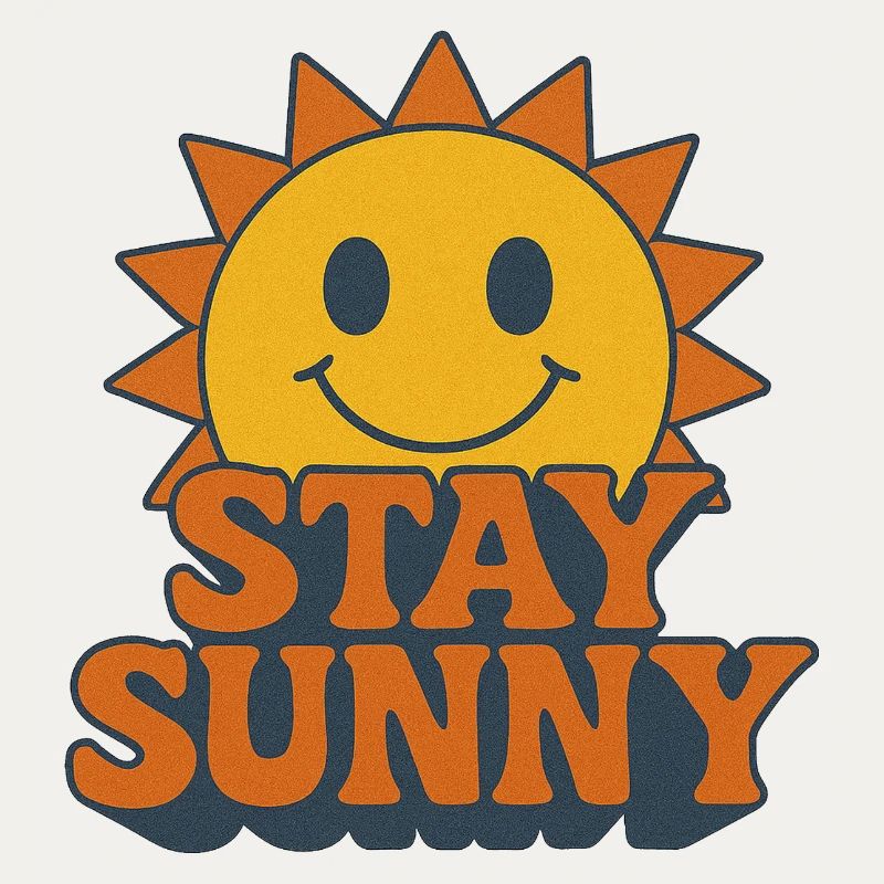 Optimistic Sunny Smiley Print