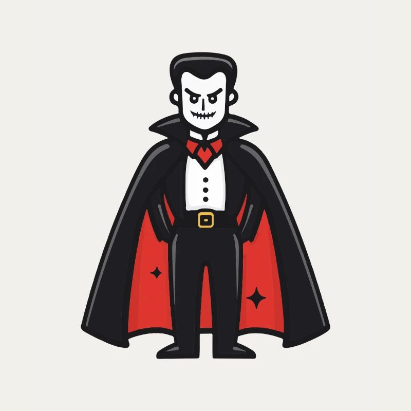Vampire Halloween Comic Funny