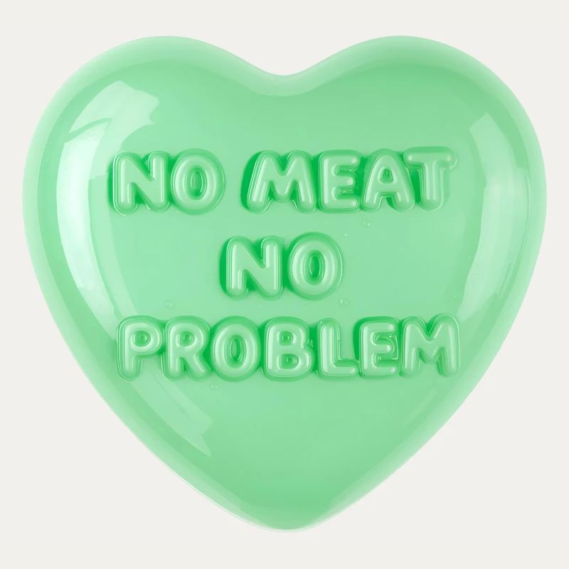 No Meat No Problem Pastel Heart Design
