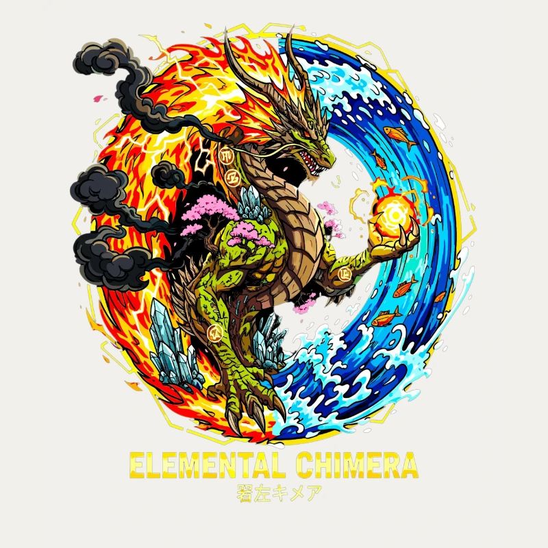 Elemental Chimera | Drache der 3 Elemente