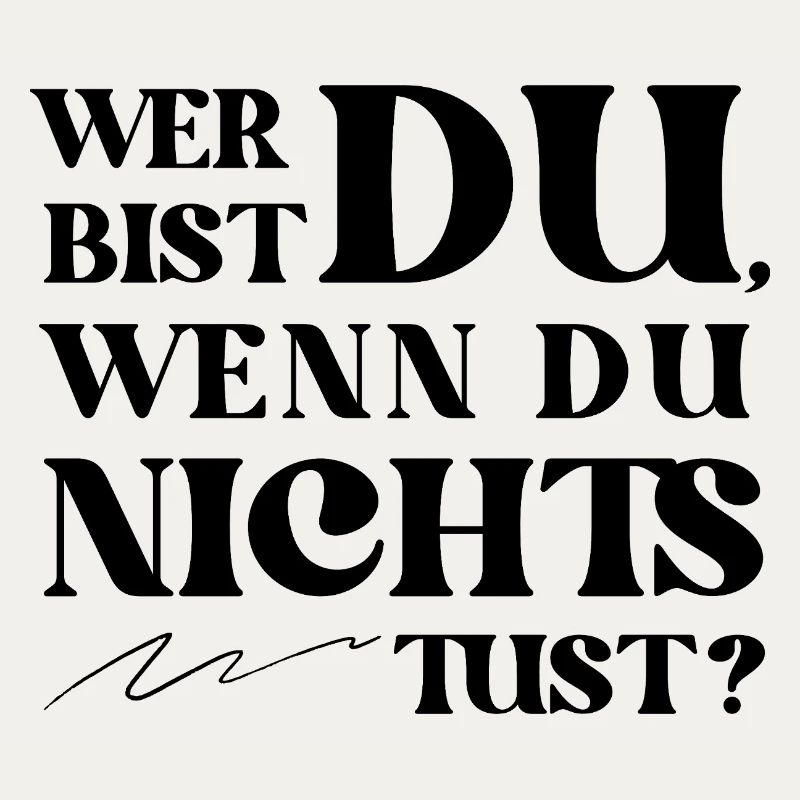 Wer bist Du Retro Statement