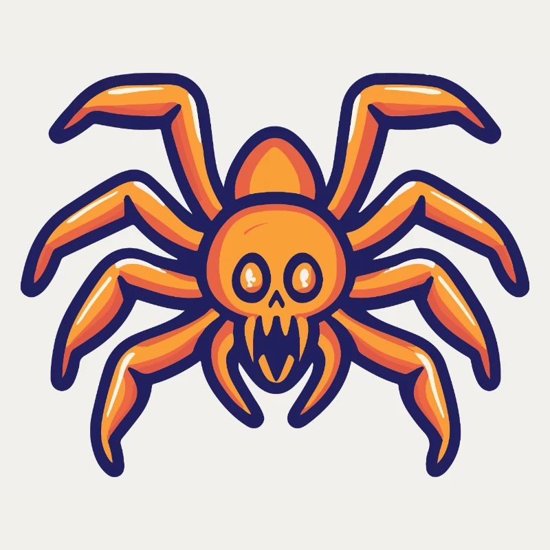 Tarantula Halloween Comic Spider