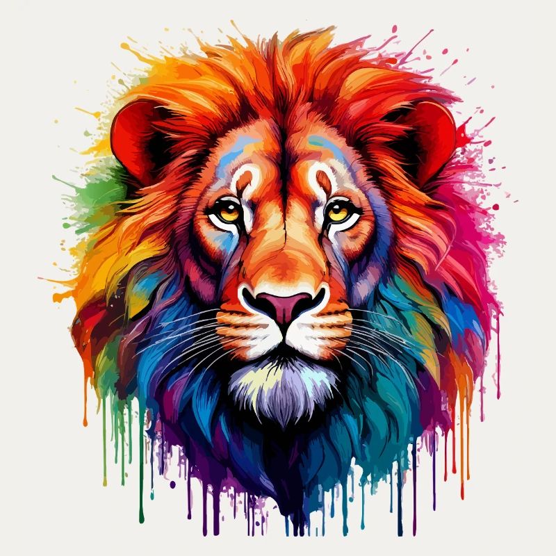 Regenbogenlöwe Kunstspritzer