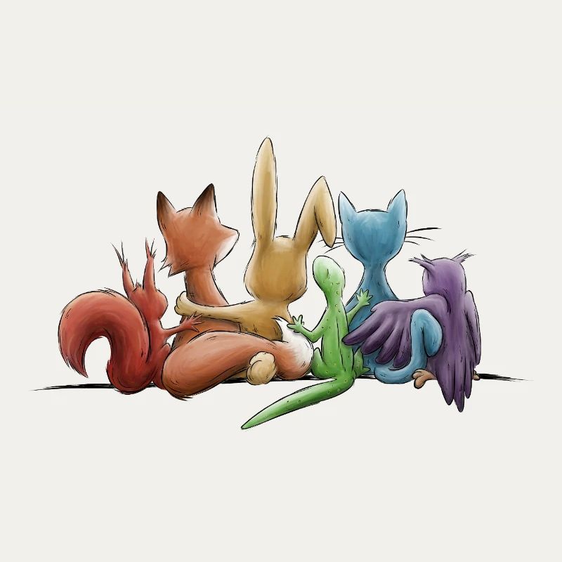 Rainbow Animals for Tolerance and Diversity