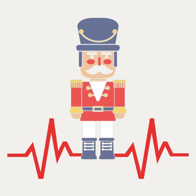 Nutcracker Christmas Heartbeat