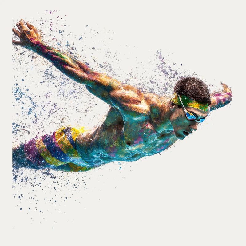 Paint Swirl Float Splash