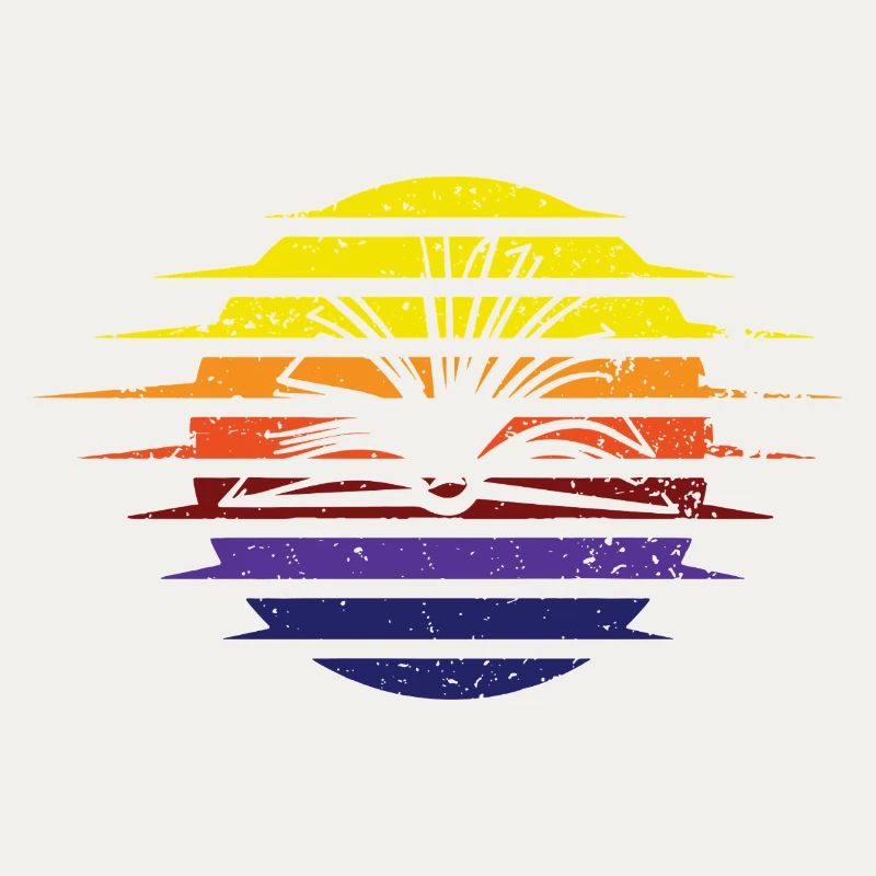 Regenbogen Sonnenband Retro