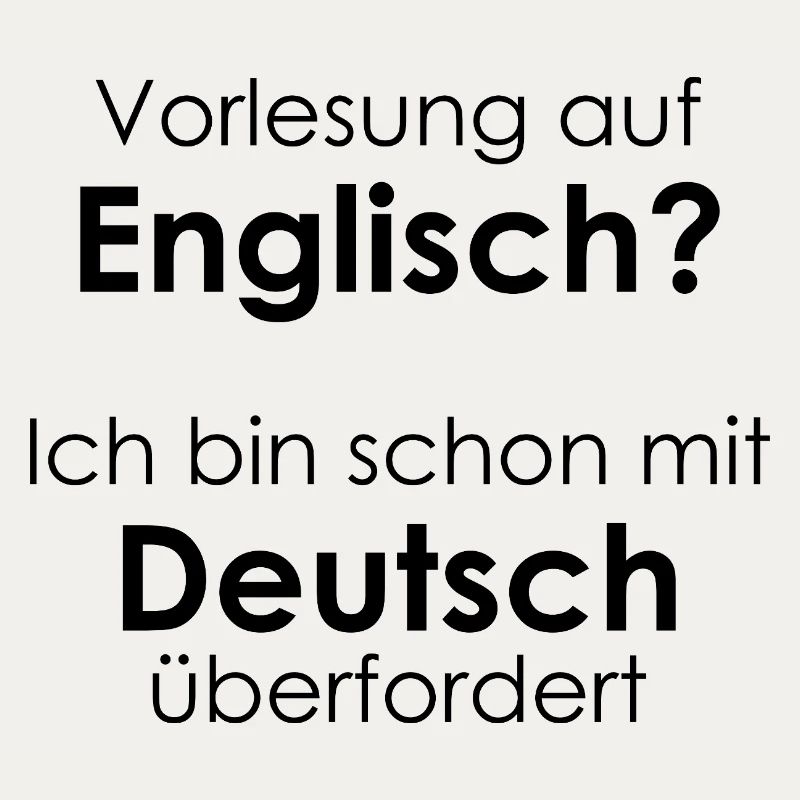 Unispruch "Vorlesung auf Eng" Geschenk, Studenten