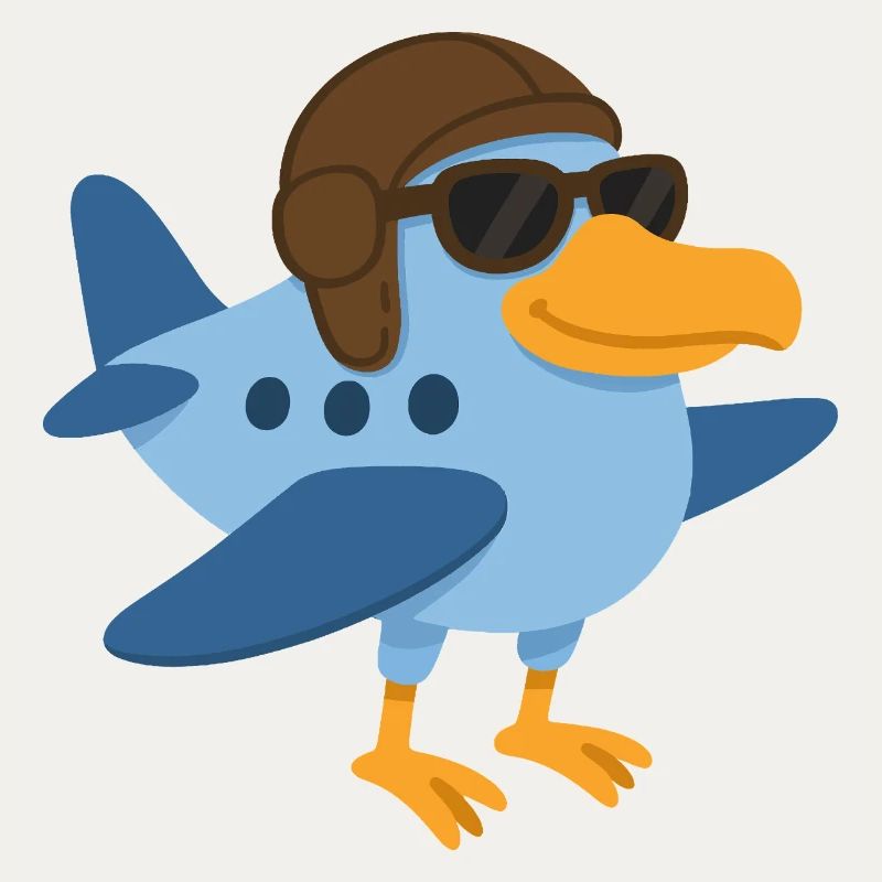 Ein Supervogelflugzeug