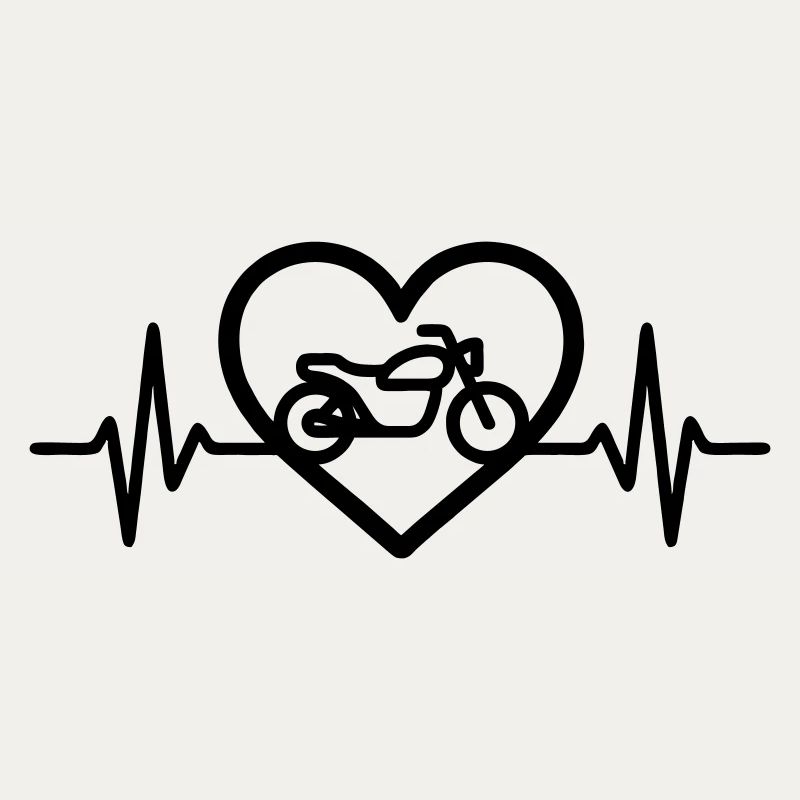 Motorcycle Heart Biker Passion