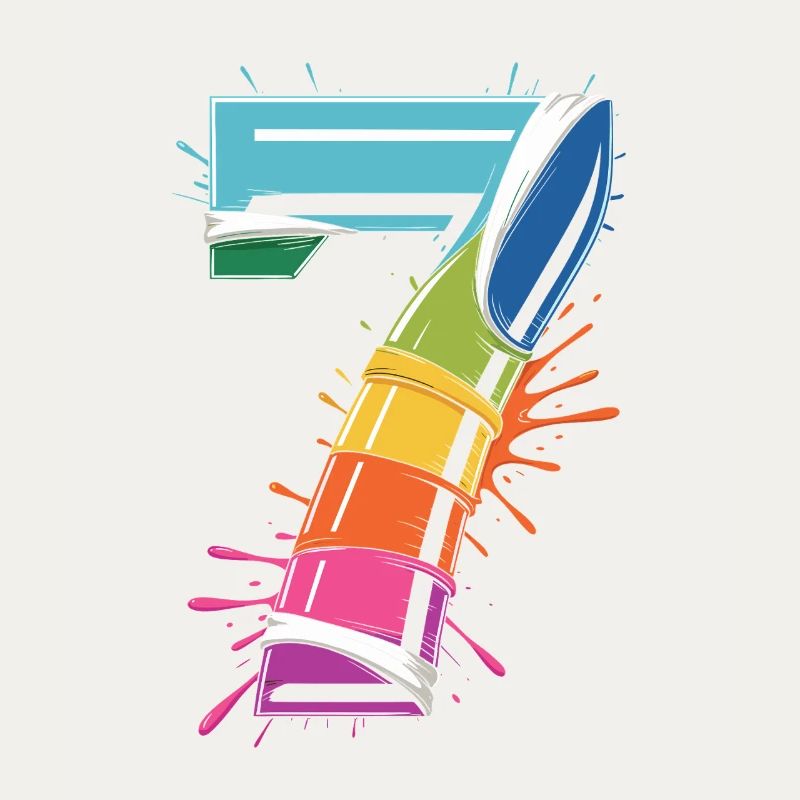 Regenbogen7 Spritzdesign