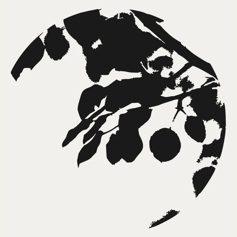 Eucalyptus Circular Silhouette