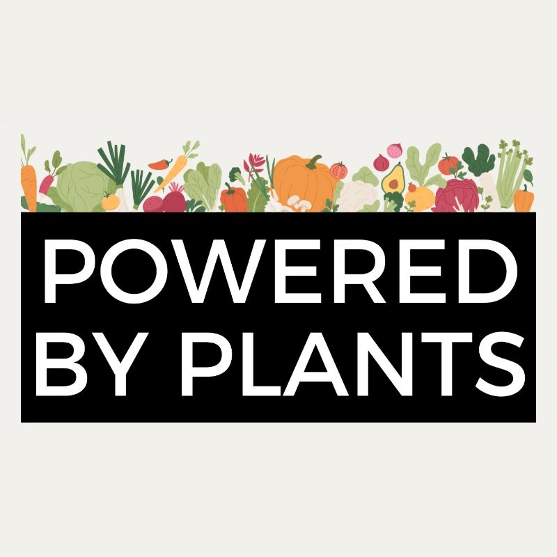 Propulsé par Plants Tee Design Veggie
