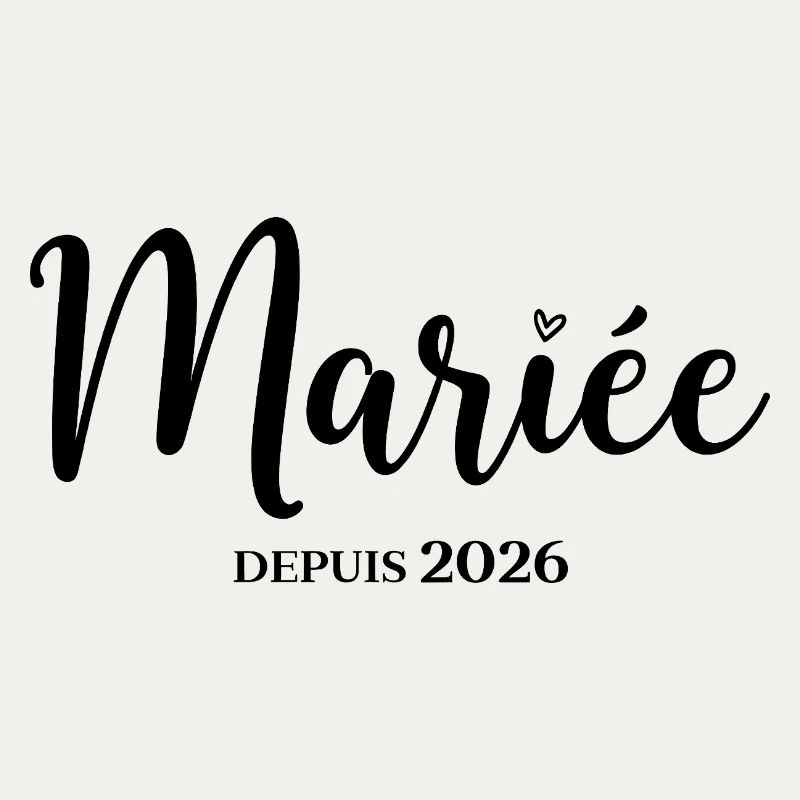 Bride Since 2026 Elegant Design for Wedding
