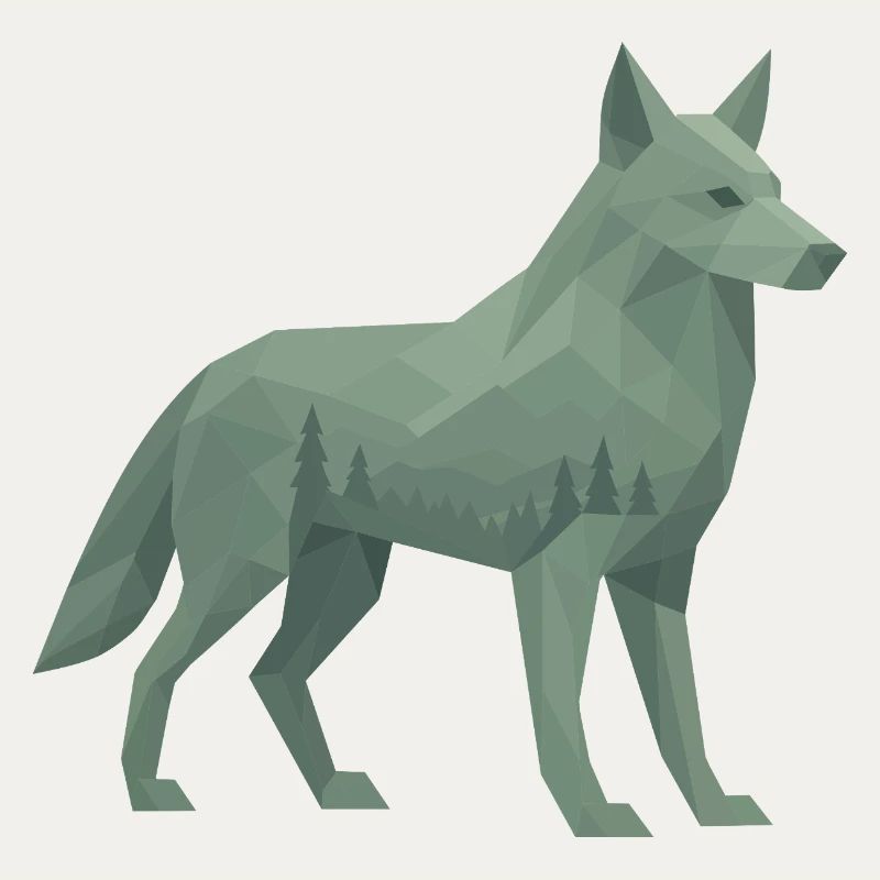 Geometrischer Wolf