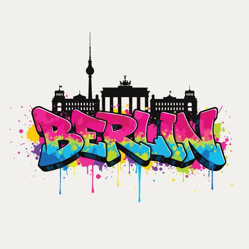 Berliner Graffiti Skyline
