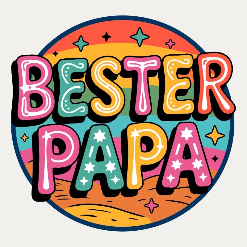 Bester Papa Retro