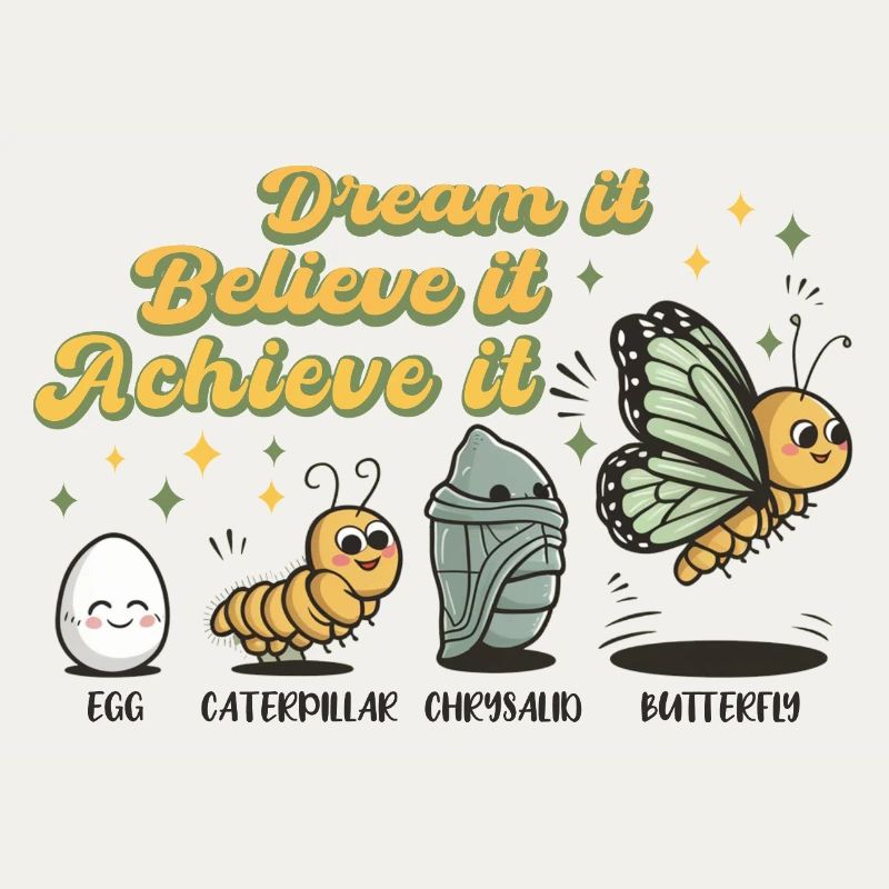 Chenille Schmetterling Schule Evolution Geschenk