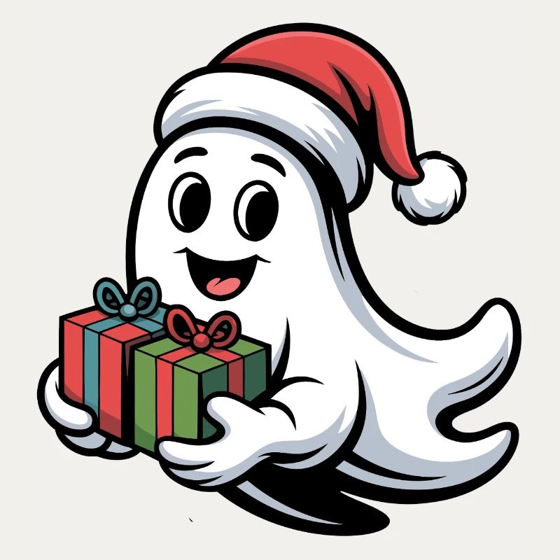 Weihnachtsgeist mit Geschenken