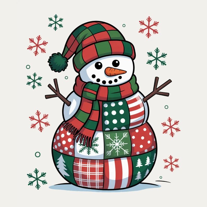 Schneemann Patchwork 