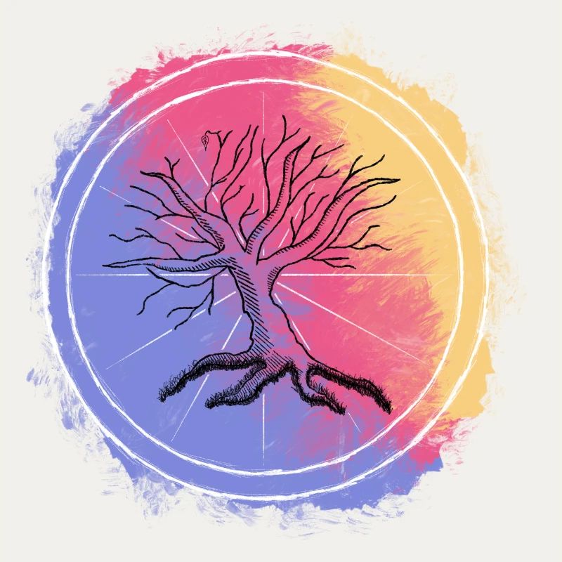 Farbiger Baum