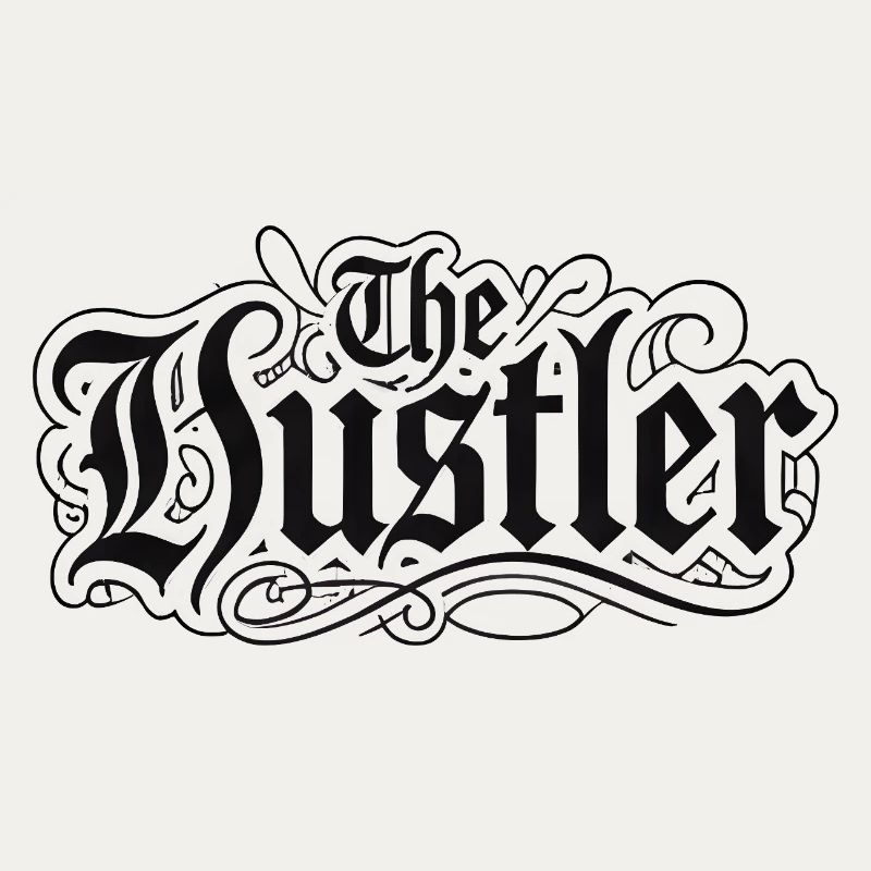 Die Hustler-Gothic-Schrift