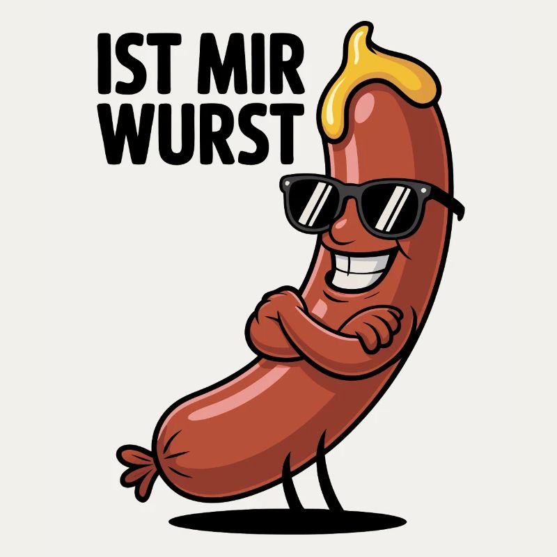 Wurstheld mit Sonnenbrille
