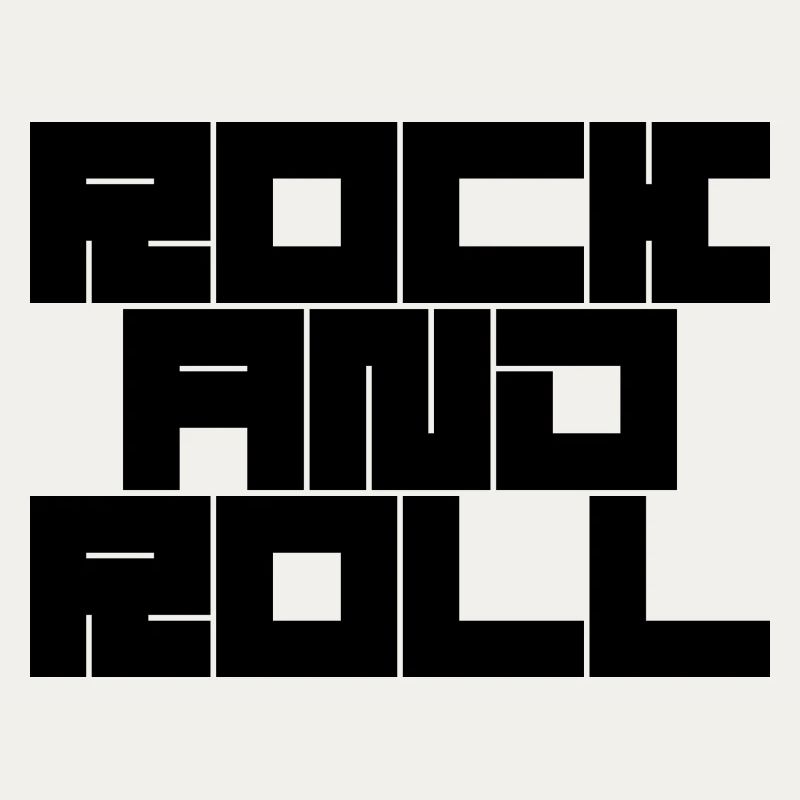 Rock and Roll Typography Design