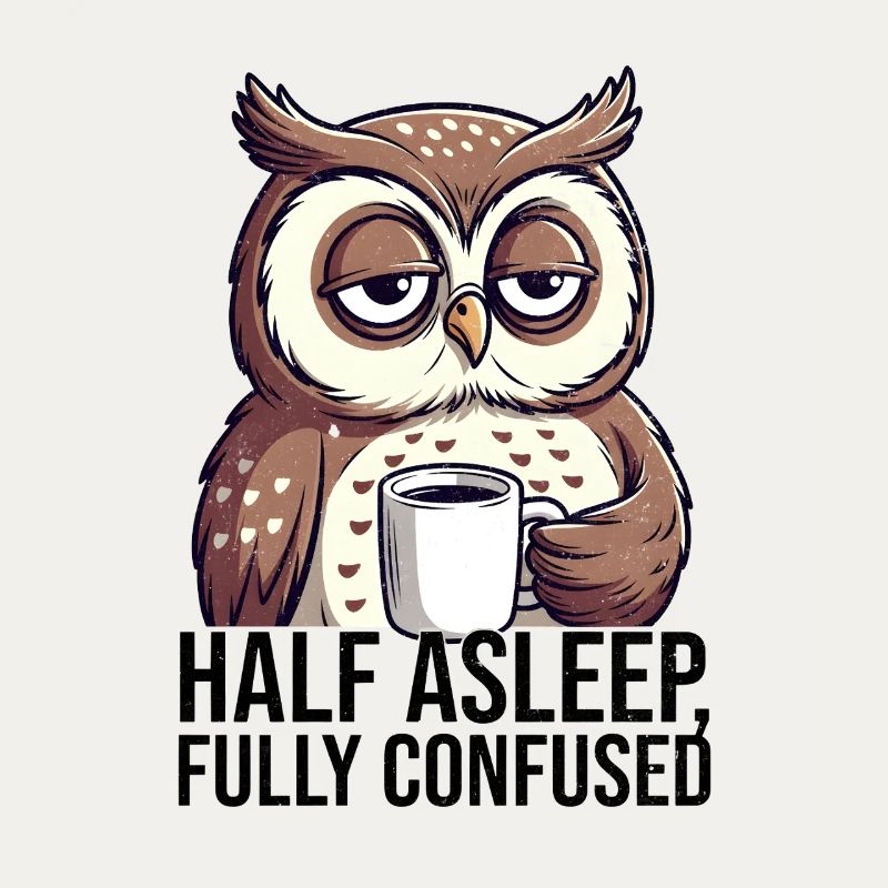 Kaffee Eule im Morgenrausch