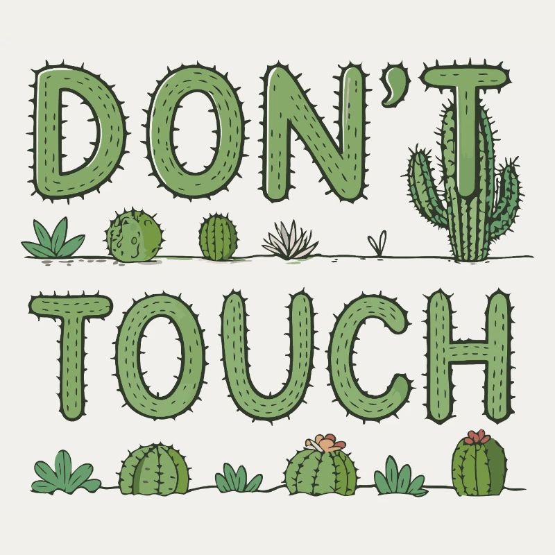 Ne Pas Toucher — Cactus Vert